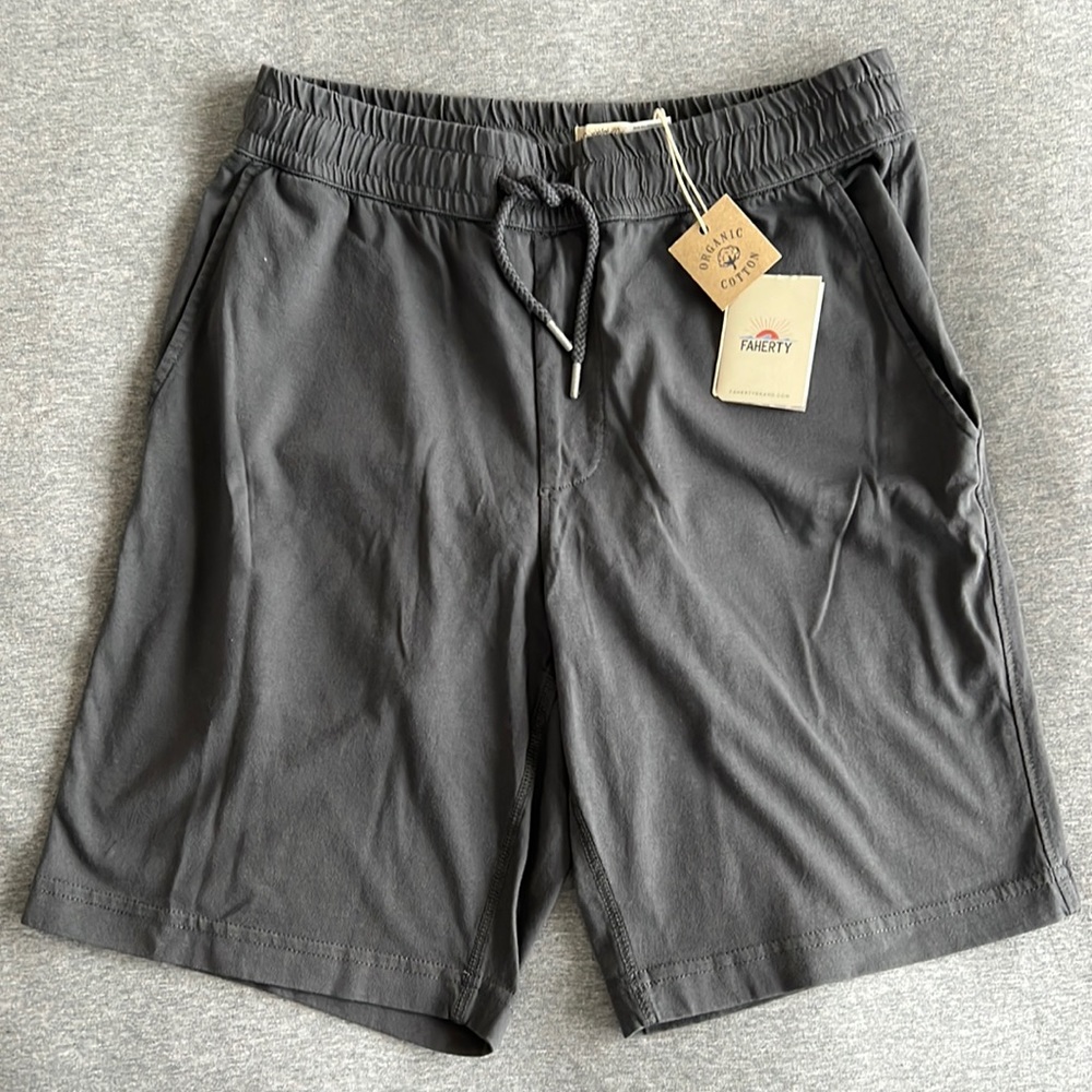 NWT Faherty Grey Cotton shorts size XS
